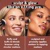 e.l.f. Liquid Bronzer & Contour Duo Brush, Silky Highly Pigmented Formula with Dual-ended Makeup Brush, Synthetic Bristles, 100% Vegan and Cruelty-Fr