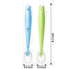 PandaEar Baby Silicone Soft Spoons| Training Feeding for Kids Toddlers Children and Infants| BPA Free 6 Pack| Baby Led Weaning Spoon| Gum-Friendly Fi