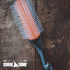 Pete & Pedro Premium Cushion Mens Styling Hairbrush & Classic Comb Set | 9-Row 8 Brush & 7 Retro Hair Comb | Great for Detangling Curly, Straight,