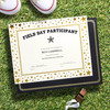 Gartner Studios Gold Star Foil Certificate Paper, 80lb 8.5 x 11, 15 Count