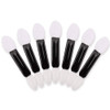 50 PCS 2 Inch Disposable Black Handle White Double Sided Latex Sponge Tipped Eye Shadow Stick Cosmetic Makeup Foundation Lip Oil Applicator Makeup Br