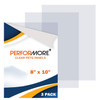 Performore 5 Pack of 8x10 Inch Plexiglass Sheet with Protective Film, 0.04" (1mm) Thick PETG Panels, Clear Acrylic Plastic Sheet - Picture Frame Glas