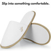 BERGMAN KELLY - Spa Slippers - Disposable Indoor House Slippers - Closed Toe House Shoes for Men & Women - Value Pack Hotel Indoor Shoes for Guests -