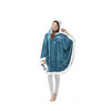 Comfort Spaces Angel Wrap Hooded Wearable Blanket Throw, Ultra Soft Giftable Plush To Sherpa Poncho Blanket Wrap With Pockets, Cozy and Warm Shawl Gi