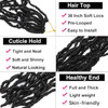 7 Packs 36 Inch Soft Locs Crochet Hair Pre Looped Curly Wavy Distressed Faux Locs for Butterfly Locs Crochet Braids for Black Women (1B, 36 Inch(pack