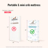 Dream On Me 2-in-1 Breathable Two-Sided 3" Portable Mini Crib Mattress, Greenguard Gold Certified, Vinyl and Breathable Fabric, White