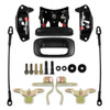 RANSOTO Tailgate Hardware Rebuild Kit Compatible with Chevy Silverado GMC Sierra 1500 2500 3500 1999-2006 Handle Latch and Bezel Trim with Rod Clips