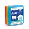 Cool Coolers By Fit & Fresh 4 Pack Slim Ice Packs, Quick Freeze Space Saving Reusable Ice Packs for Lunch Boxes or Coolers, Multi Colored, Single Pac