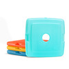 Cool Coolers By Fit & Fresh 4 Pack Slim Ice Packs, Quick Freeze Space Saving Reusable Ice Packs for Lunch Boxes or Coolers, Multi Colored, Single Pac