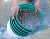 SE 13.25 Inch Wide Stackable Classifier Gold Prospecting Pan Set - Includes 1/2" 1/4" 1/8" 1/12" and 1/20" Stainless Steel Mesh Sifting Pans, Green,