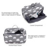 MOMIGO Baby Diaper Caddy Tote Baby Stroller Bag Nursery Storage Bin for Wipes & Toys Mini Diaper Bag for Outdoor (Grey Cloud)