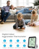 Govee Digital Hygrometer Indoor Thermometer Room H5075, Bluetooth Temperature Humidity Meter with 164ft Remote App Control, Notification Alerts, 2 Ye