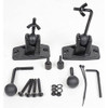 VideoSecu Speaker Wall Ceiling Mount Bracket One Pair for Universal Satellite, fits Keyhole and Thread Hole with 1/4 20 Threads, 4mm and 5mm Black 1S