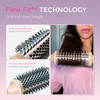 TYMO Thermal Brush Curling Brush - STYLUX 1.7 Inch Blowout Volumizer with Flexi-Fit for Hair Straightening, Heated Round Styler Tool, Hair Straighten