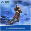 PlayStation God of War Ragnarök, 6 Kratos Action Figure with 5 Accessories, The Shapes Collection, for PS5 Fans & Collectors Ages 17+
