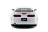 Jada Toys Fast & Furious 1:24 Brian's Toyota Supra Die-cast Car White, toys for kids and adults (97375)