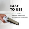 SABRE 120 dB Wedge Door Stop Security Alarm, Extremely Loud Wireless Alarm Siren Audible Up To 1,500 Ft., Non-Skid Pad, Compact Alarm Great for Home,