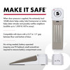 SABRE 120 dB Wedge Door Stop Security Alarm, Extremely Loud Wireless Alarm Siren Audible Up To 1,500 Ft., Non-Skid Pad, Compact Alarm Great for Home,
