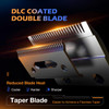 Hair Clippers Professional for Men- High Torque Brushless Motor with Diamond-Like Carbon Coating Ceramic Blade, Mens Cordless Hair Clippers Set for B