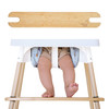 Nibble and Rest Woodsi Footsi Highchair Footrest for IKEA Antilop, Bamboo Wooden Footrest, Height Adjustable, High Chair Accessories,Suitable Footsto