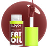 NYX PROFESSIONAL MAKEUP Fat Oil Lip Drip, Moisturizing Lip Oil Gloss, Vegan Tinted Formula, Up to 12 HR Hydration - Sprinkle Sprinkle (Deep Muted Ros