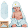 KeaBabies Hooded Baby Towel for Newborn - Viscose Derived from Bamboo Large Baby Bath Towels with Hood for Boys, Girls, Toddler, Extra Absorbent & So