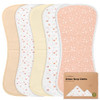 Organic Burp Cloths Baby Boy & Girl - 5-Pack Super Absorbent Cotton Burping Cloths for Babies, Soft & Plush Newborn Spit Up Rags, Infant Towels for M