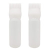 2 Pieces Root Comb Applicator Bottle 120ml Plastic Hair Coloring Dye Bottle Scalp Treament Essential Salon Hair Cleansing Bottle With Graduated Scale