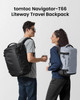 tomtoc Travel Backpack 28L, TSA Friendly Flight Approved Carry-on Luggage, Personal Item Travel Bag, Water-resistant Lightweight Business Rucksack, D