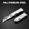 WORKPRO 3-Piece Quick Change Folding Pocket Utility Knife Set with Belt Clip