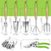 WORKPRO Garden Tools Set, 8 Piece, Stainless Steel Heavy Duty Gardening Tools
