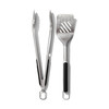 OXO Good Grips Grilling Tools, Tongs and Turner Set, Black