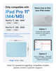 MOFT Dynamic Folio Case for iPad Pro 11- inch (M5 2025 / M4 2024), Slim Magnetic Stand Case with 20+ Viewing Angles, Auto Wake/Sleep, Ultra Thin, Soo