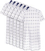 Utopia Care 6 Pack Unisex Hospital Gowns, Patient Gowns for Women and Men with Back Tie, Comfortably Fits Sizes up to 2XL, Pack of 6, Blue Star