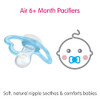 MAM Air Night & Day Baby Pacifier, for Sensitive Skin, Glows in The Dark, 3 Pack, 6-16 Months, Unisex, 3 Count (Pack of 1)