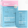 Calm Line Deodorant Wipes - 15ct Unscented Deodorant for Women w/Zinc, Prebiotics & Papaya - Individually Wrapped - Sweat Wipes for Gentle Brightenin