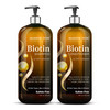 MAJESTIC PURE Biotin Shampoo and Conditioner Set with DHT Blocker Complex - Hydrating, Nourishing & Supporting Healthy Hair, Sulfate Free, for Men &