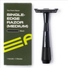 Leaf Thorn Razor by Leaf Shave, All-Metal Single Blade Razor for Men and Women, Fixed Head with Magnetic Load Assist, Includes 5 Stainless Steel Blad