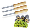 Zucchini Squash Vegetable Corer 3 pcs Corers Stainless Steel Core Remover Tool Kitchen Stuffed Vegetables Veggies Seed Remover Remove Seeds Eggplant