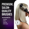 ERGO Ceramic Ionic Round Brush for Blow Out - Salon Quality Hair Brushes for Women - Roller Brush for Blow Drying, Wet and Dry Hair Styling, Volumizi