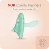 NUK Comfy Orthodontic Pacifiers, 0-6 Months, 3 count (Pack of 1)