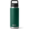 YETI Rambler 26 oz Bottle, Leakproof, Vacuum Insulated, Stainless Steel with Chug Cap, Black Forest Green