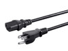 Monoprice Power Cord - NEMA 5-15P to IEC 60320 C13, 18AWG, 10A/1250W, 125V, 3-Prong, 4ft, Black