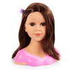 Bayer Design: Charlene Super Model Make Up Head, Brown Hairs, Brunette, Comes with Make-Up and Stickers, Styling Ideas Shown on Showbox, For Ages 3 a