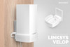 Screwless Wall Mount for Linksys Velop Home Wifi Mesh Holder, No Tools Required, Easy to Install, No Mess, Strong VHB Adheasive Mount, White by Brain