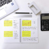 Yamato Memoc Roll Tape, Self-Stick Memo Paper Tape, with Tape Dispenser, 50mm x 10m, 5mm Squared, Yellow, 1 ea. (NRK-50CH-LH)