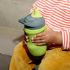 Tommee Tippee Insulated 9oz Sporty Spout Toddler Water Bottle, No Spill, Sippy Cups for Toddlers 1-3, Two-Piece Valve Helps Stop Spills, Lilac & Plum