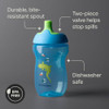 Tommee Tippee Sporty Bottle, 10oz Sippy Cups for Toddlers 1-3, Spill-Proof, Bite Resistant Spout, Easy to Hold Design, BPA Free, Pack of 3, Orange, G