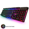 Gaming Keyboard and Mouse and Mouse pad and Gaming Headset, Wired LED RGB Backlight Bundle for PC Gamers and Xbox and PS4 Users - 4 in 1 Edition Horn