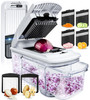 Fullstar Mandoline Slicer for Kitchen - Vegetable Chopper, Onion Potato Food Veggie Fruit Slicer and Cutter with Container, Kitchen Gadgets & Gifts,